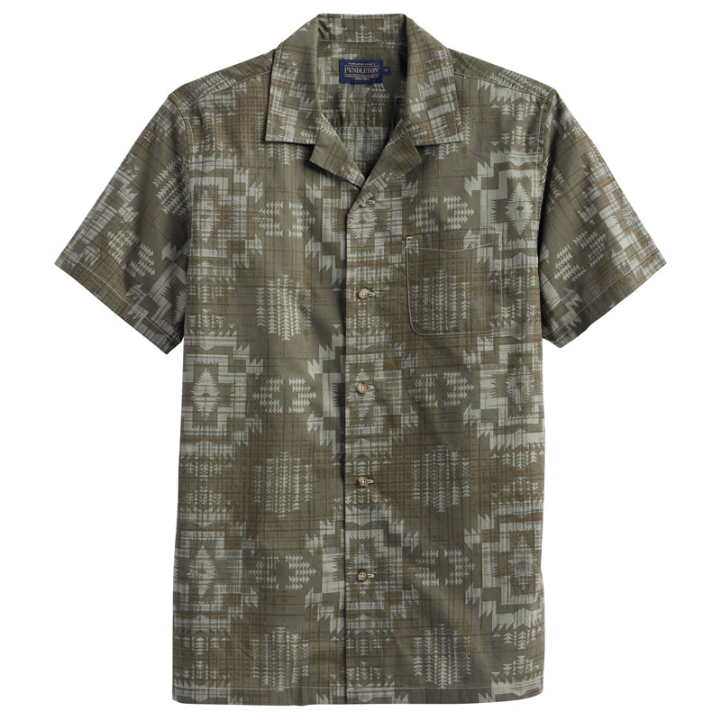 Pendleton Aloha Shirt Harding Olive