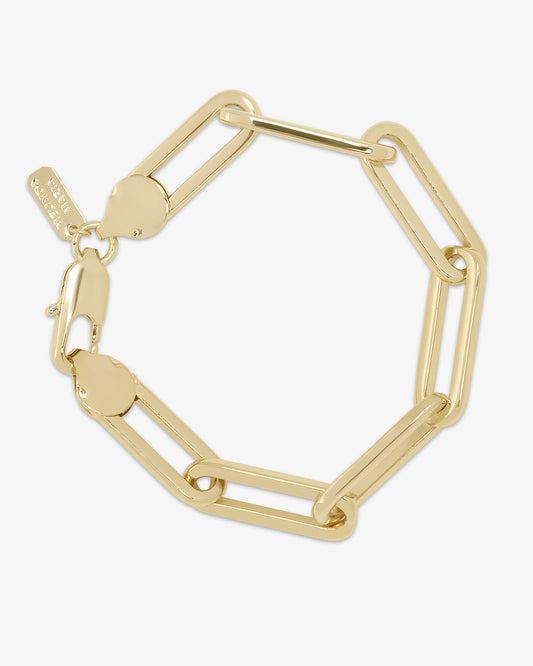 Melinda Maria Carrie Gold Chain Link Bracelet