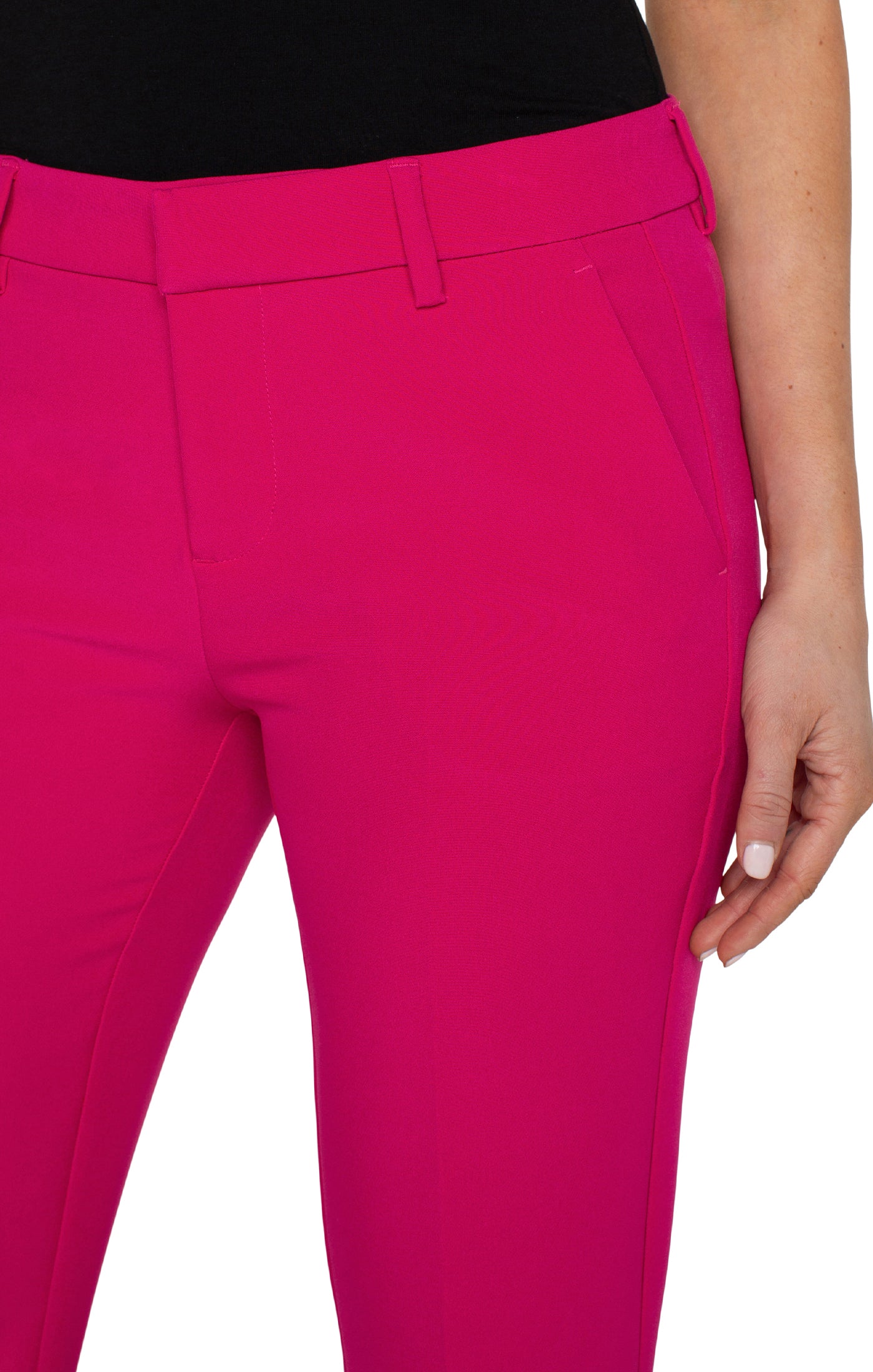 Liverpool Pink Topaz Kelsey Flare Stretch Pants