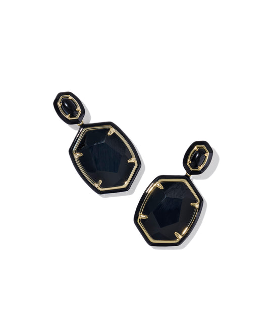 Kendra Scott DAPHNE ENAMEL FRAME DROP EARRINGS (5 color choices)