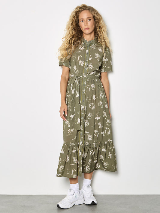 PRESSED DAISY SHIRT DRESS