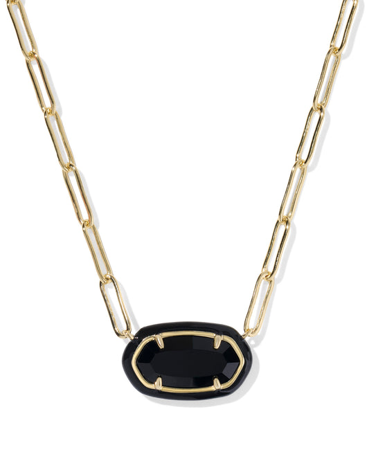 Kendra Scott ELISA ENAMEL FRAME PAPERCLIP NECKLACE
