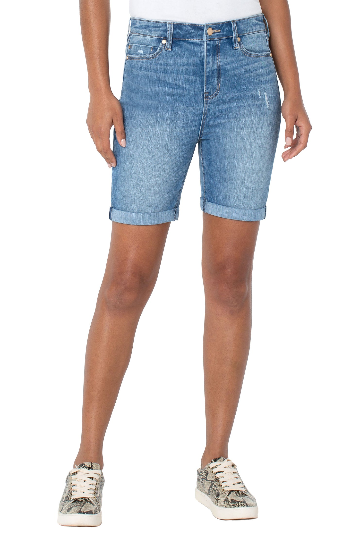 Liverpool Kristy High Rise Short Double Roll Cuff