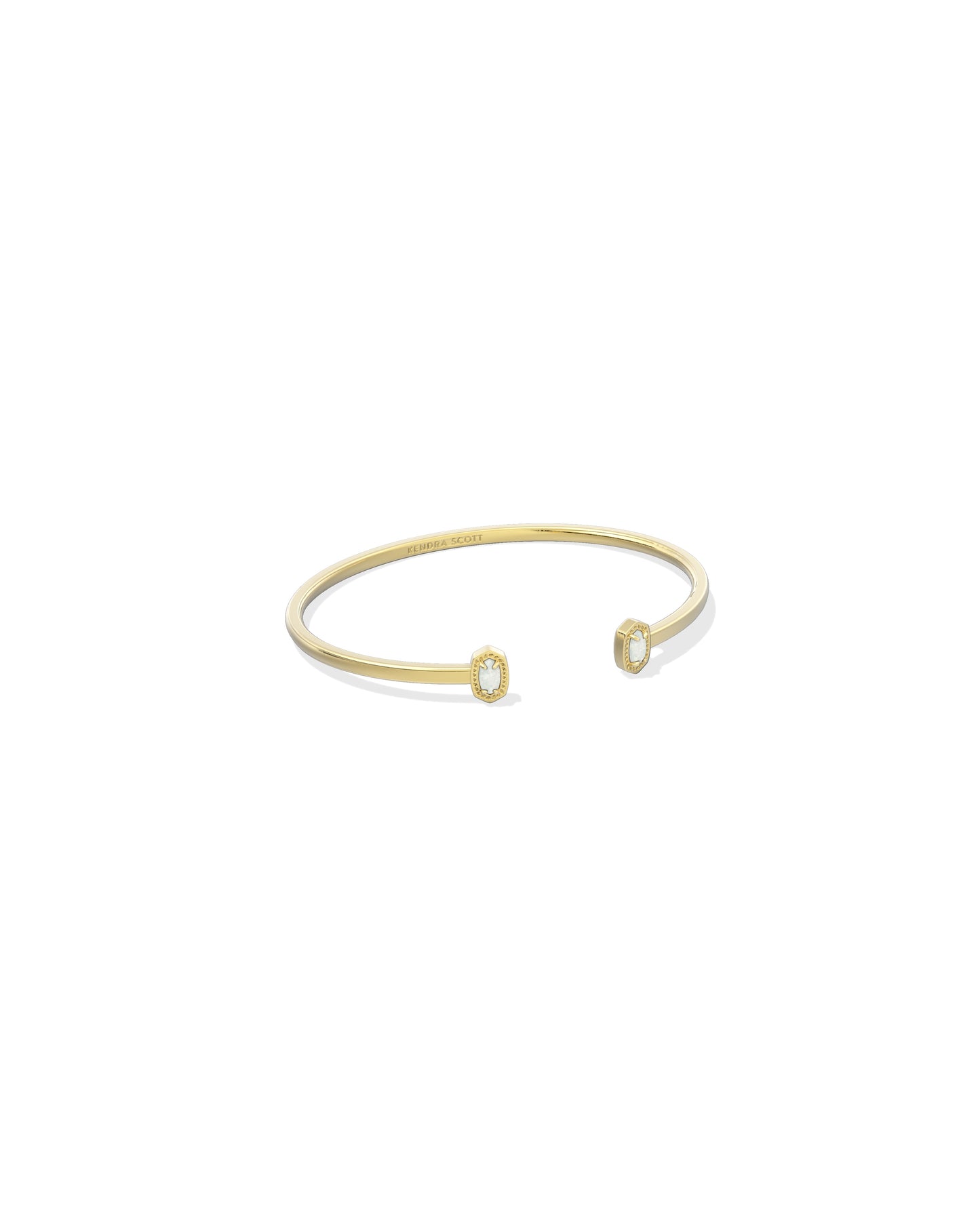 Kendra Scott MINI ELTON CUFF BRACELET GOLD BRIGHT OPAL