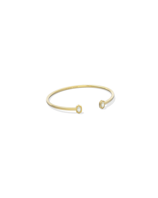Kendra Scott MINI ELTON CUFF BRACELET GOLD BRIGHT OPAL