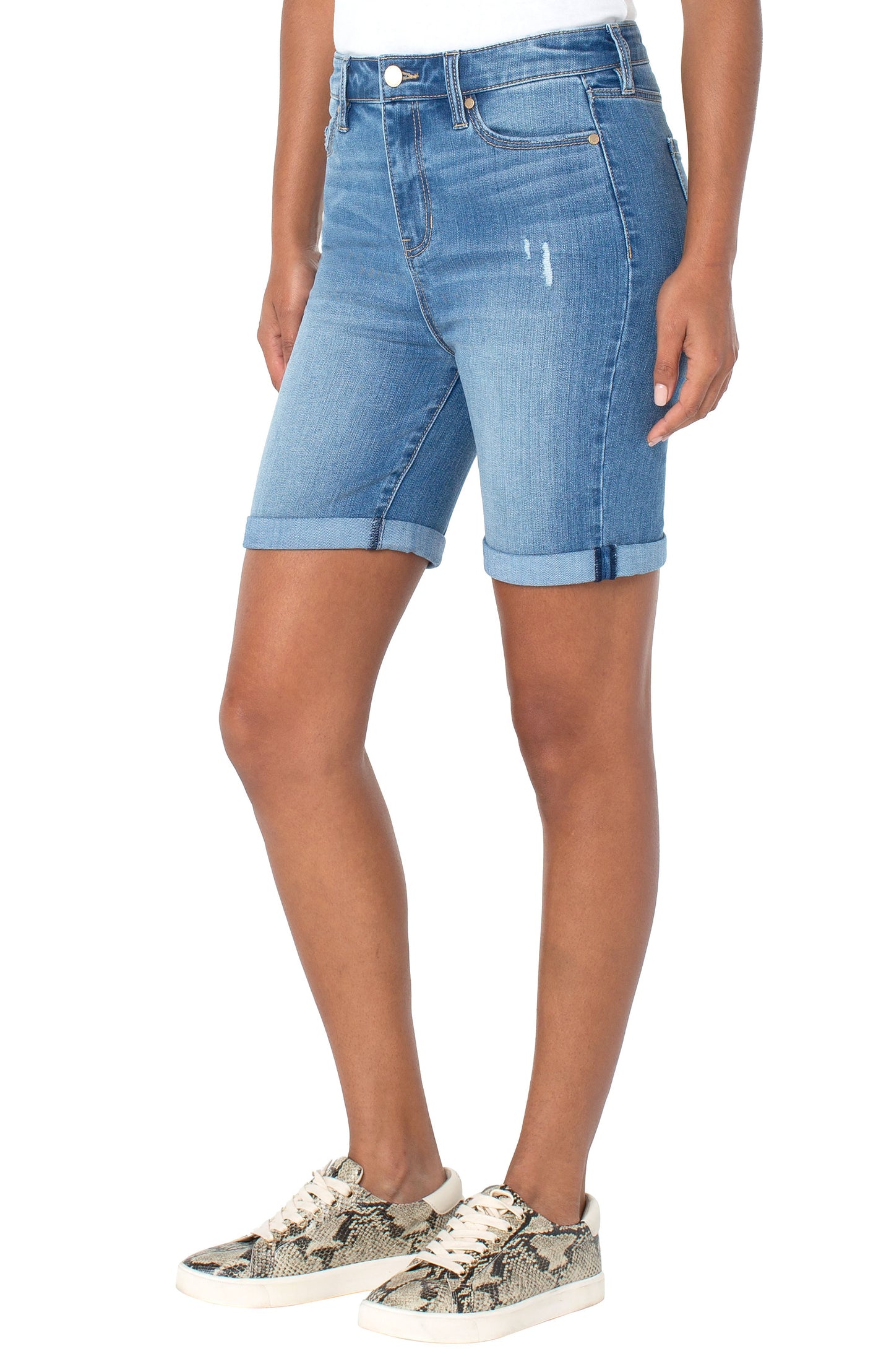 Liverpool Kristy High Rise Short Double Roll Cuff