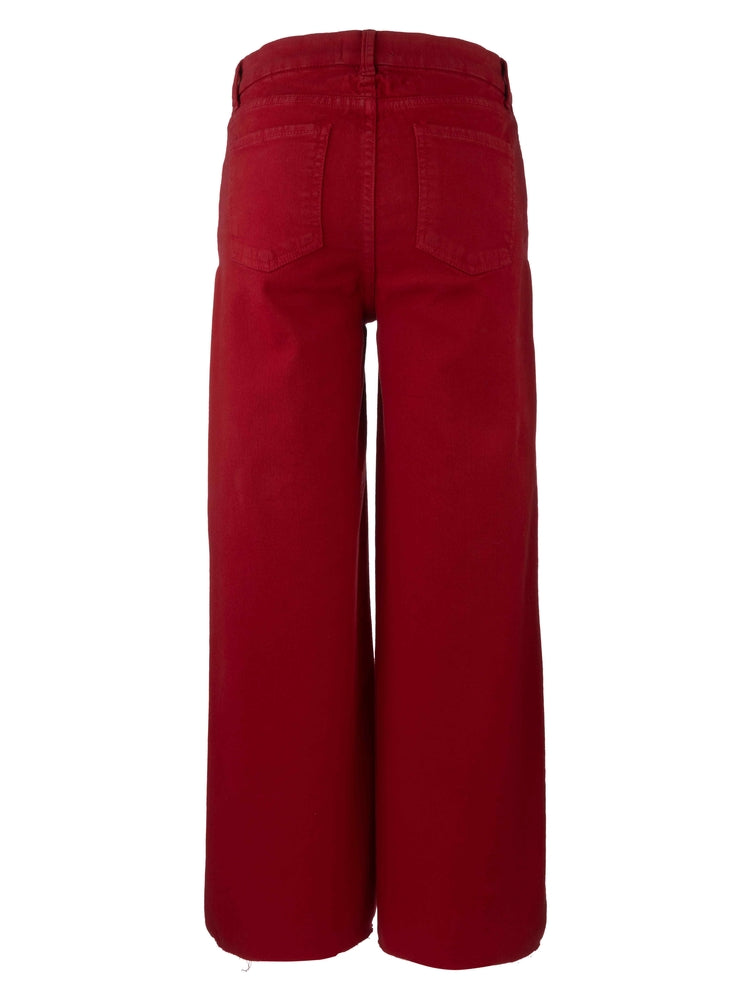 Kut from the Kloth MEG HIGH RISE FAB AB WIDE LEG RAW HEM