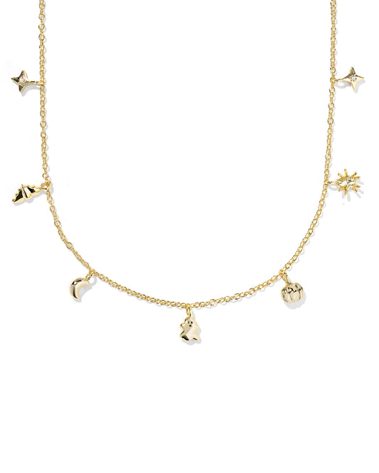 Kendra Scott HALLOWEEN STRAND NECKLACE GOLD MULTI MIX