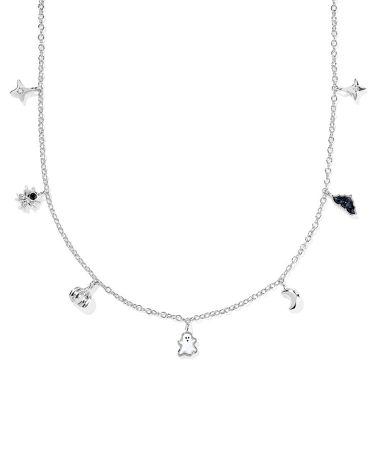 Kendra Scott HALLOWEEN STRAND NECKLACE SILVER MULTI MIX
