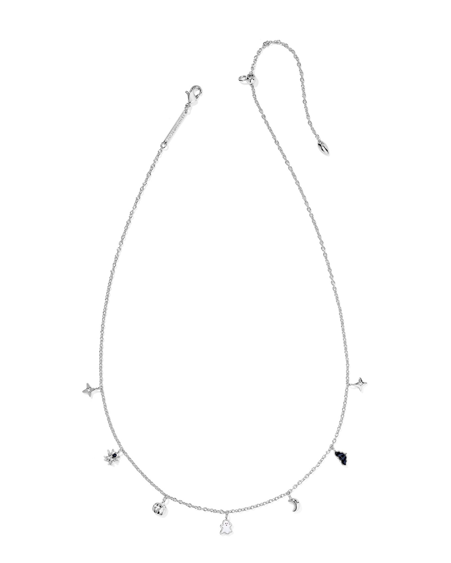 Kendra Scott HALLOWEEN STRAND NECKLACE SILVER MULTI MIX