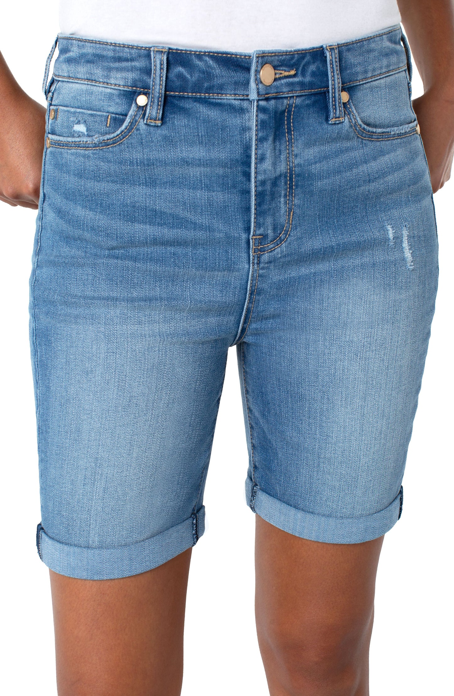 Liverpool Kristy High Rise Short Double Roll Cuff