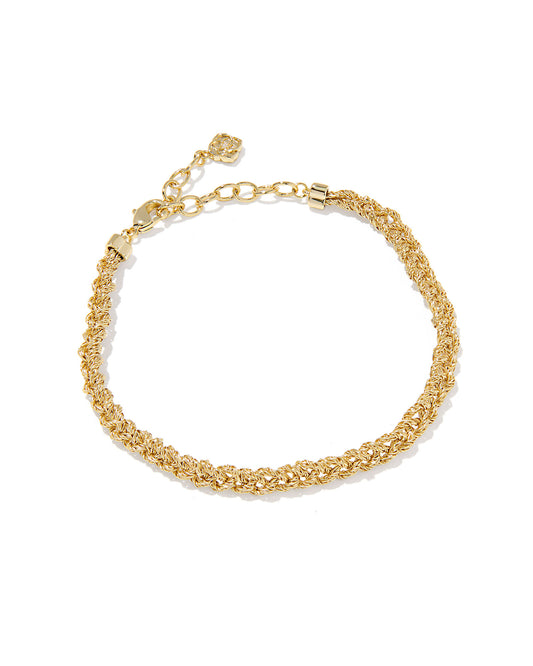 Kendra Scott GABRIELLA BRAIDED CHAIN BRACELET Gold or Silver