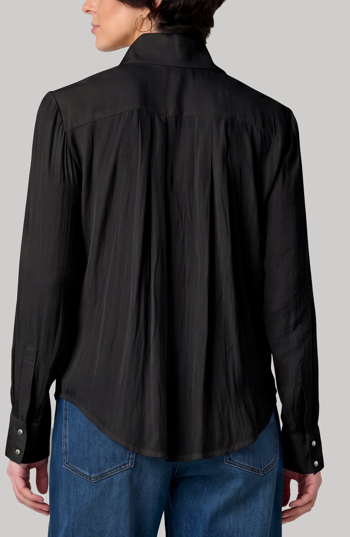 Liverpool Long Sleeve Tuxedo Woven Top