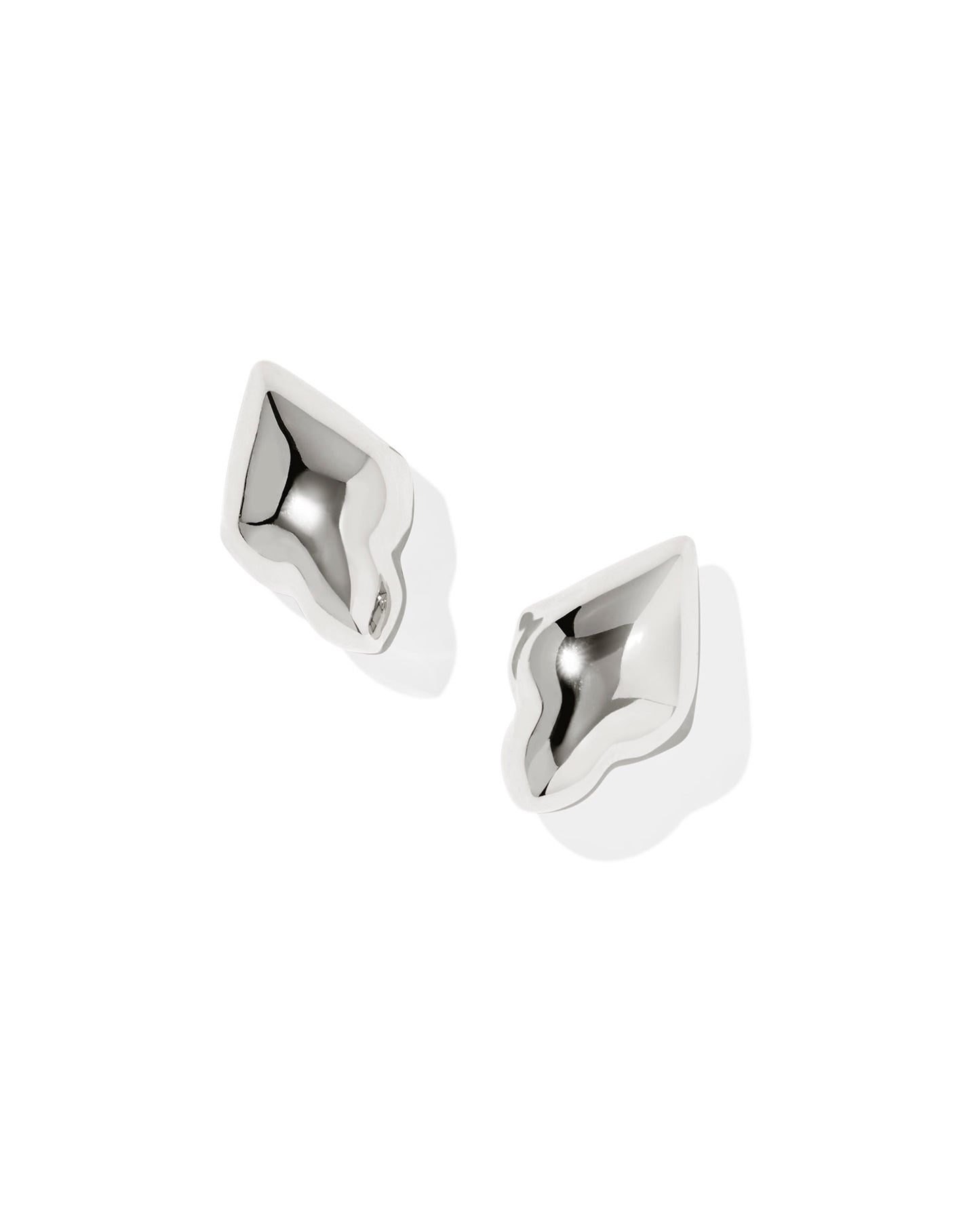 Kendra Scott ADELINE METAL STUD EARRINGS SILVER