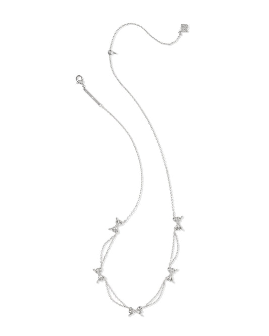 Kendra Scott BOW STRAND NECKLACE SILVER