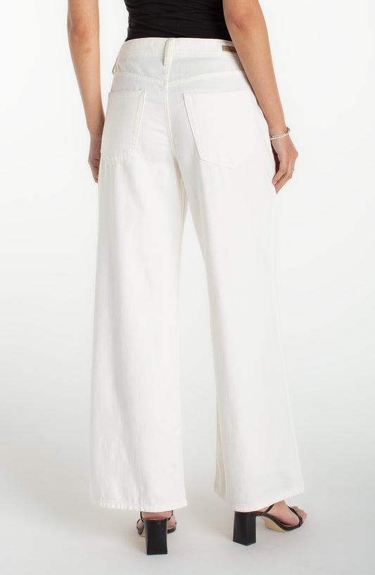Liverpool Weekender wide leg 30" inseam White