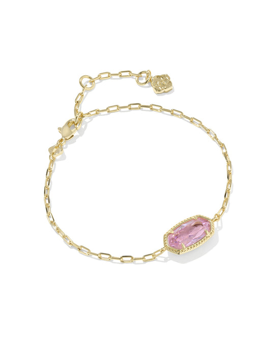 Kendra Scott ELAINA LUXE CHAIN BRACELET GOLD LIGHT PINK CZ