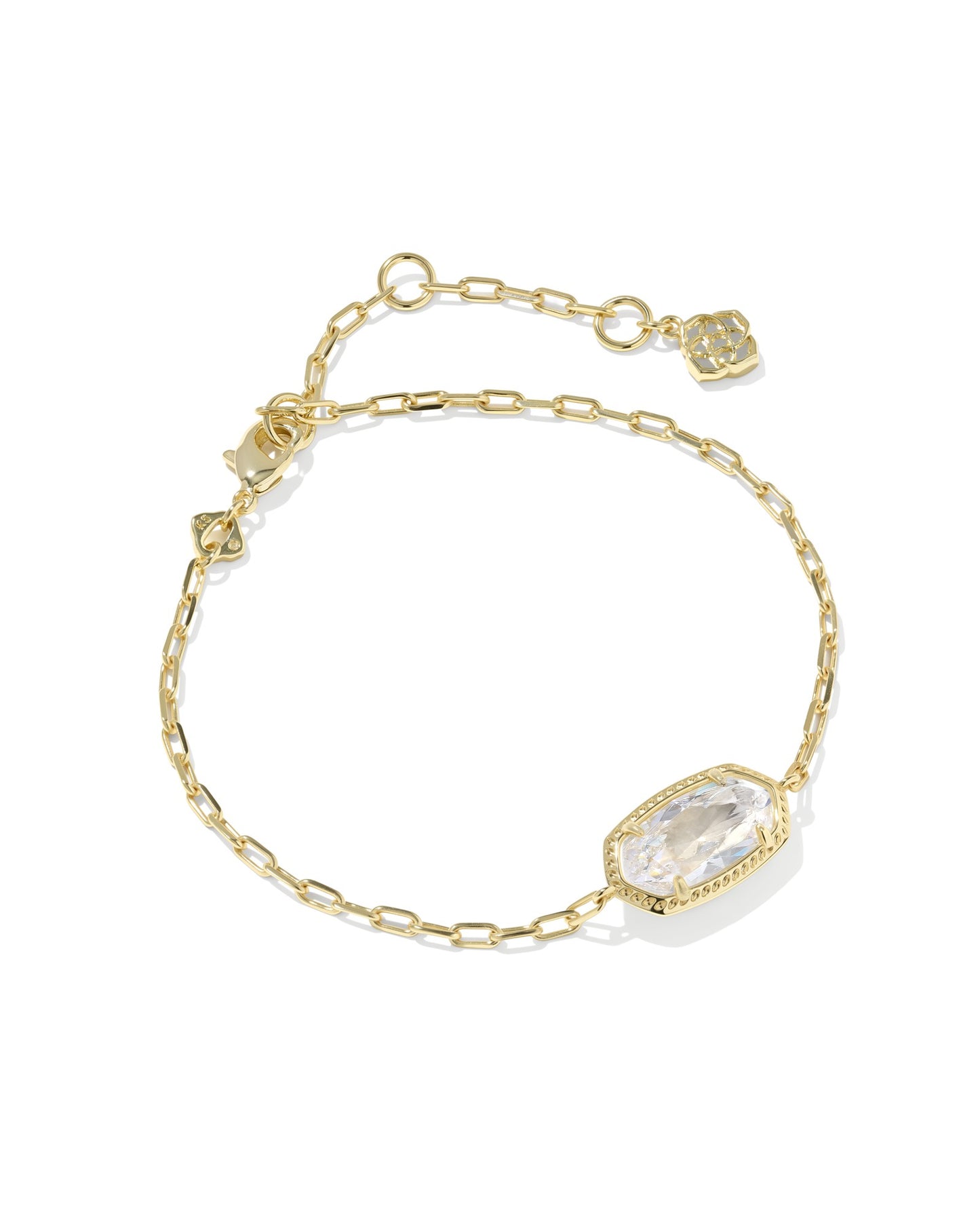 Kendra Scott ELAINA LUXE CHAIN BRACELET GOLD WHITE CZ