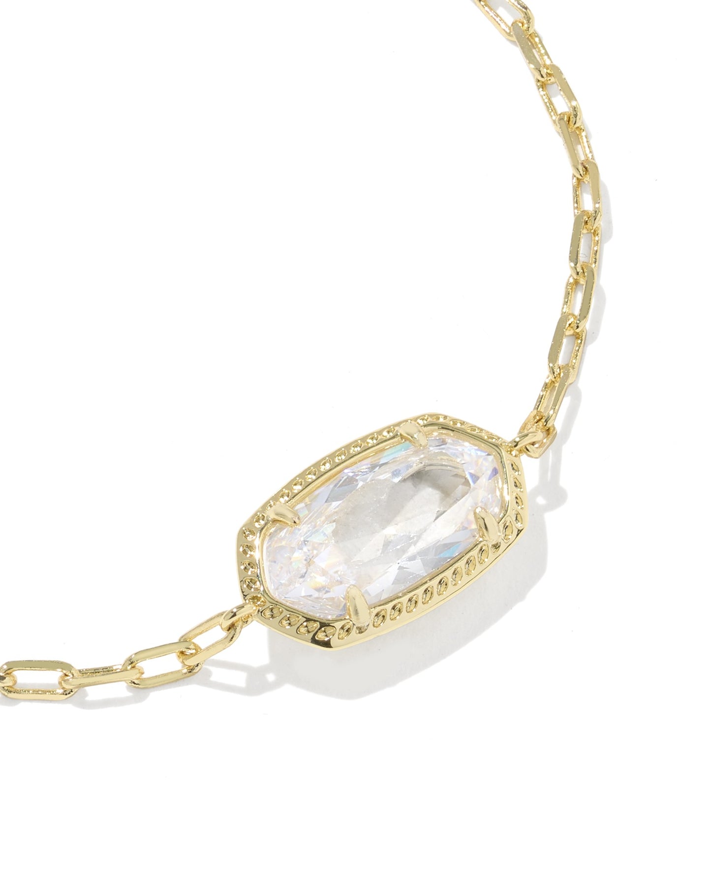 Kendra Scott ELAINA LUXE CHAIN BRACELET GOLD WHITE CZ
