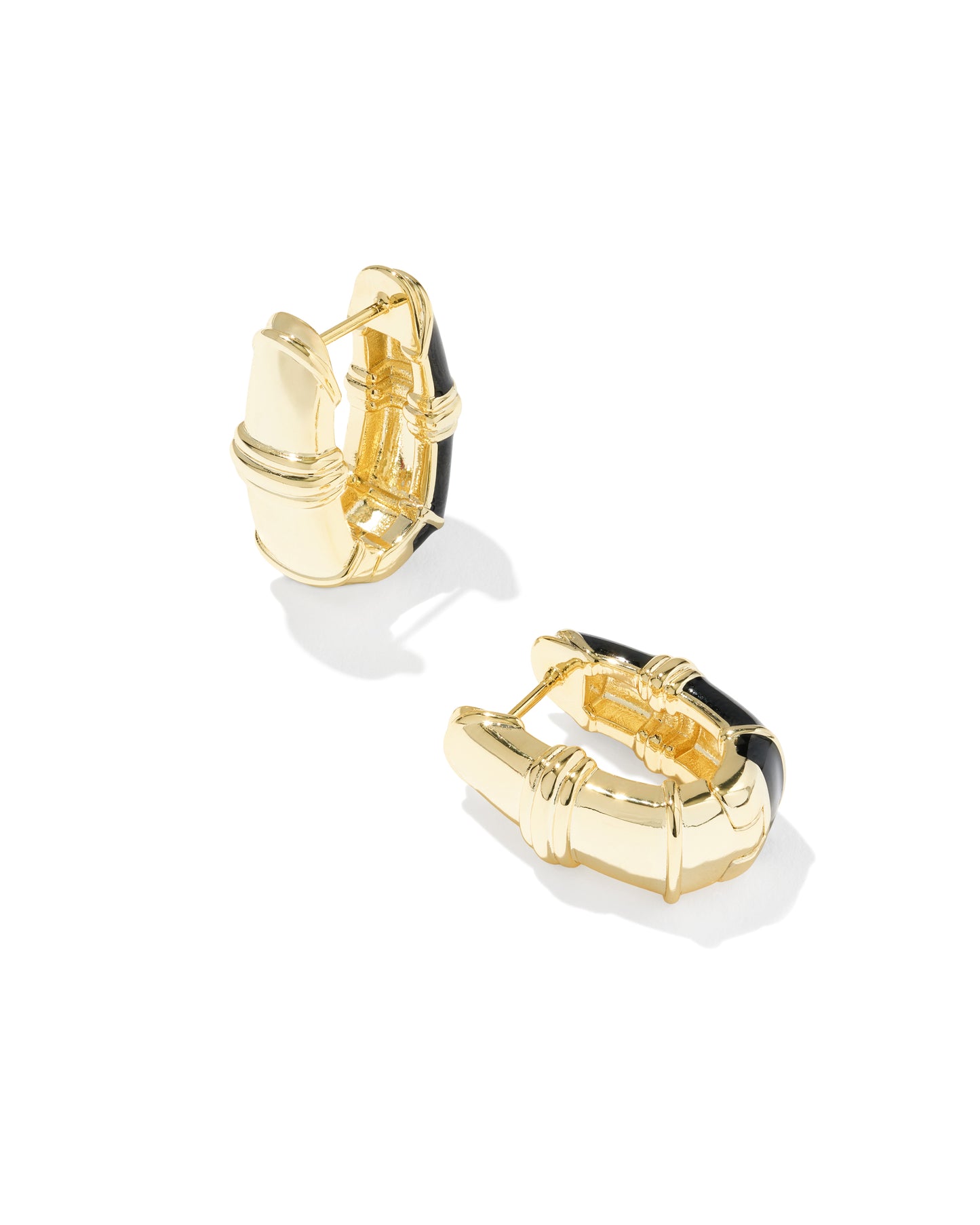 Kendra Scott COURTNEY ENAMELGOLD HUGGIE EARRINGS