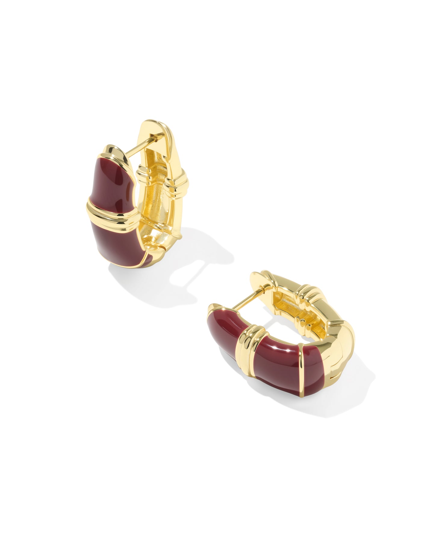 Kendra Scott COURTNEY ENAMELGOLD HUGGIE EARRINGS