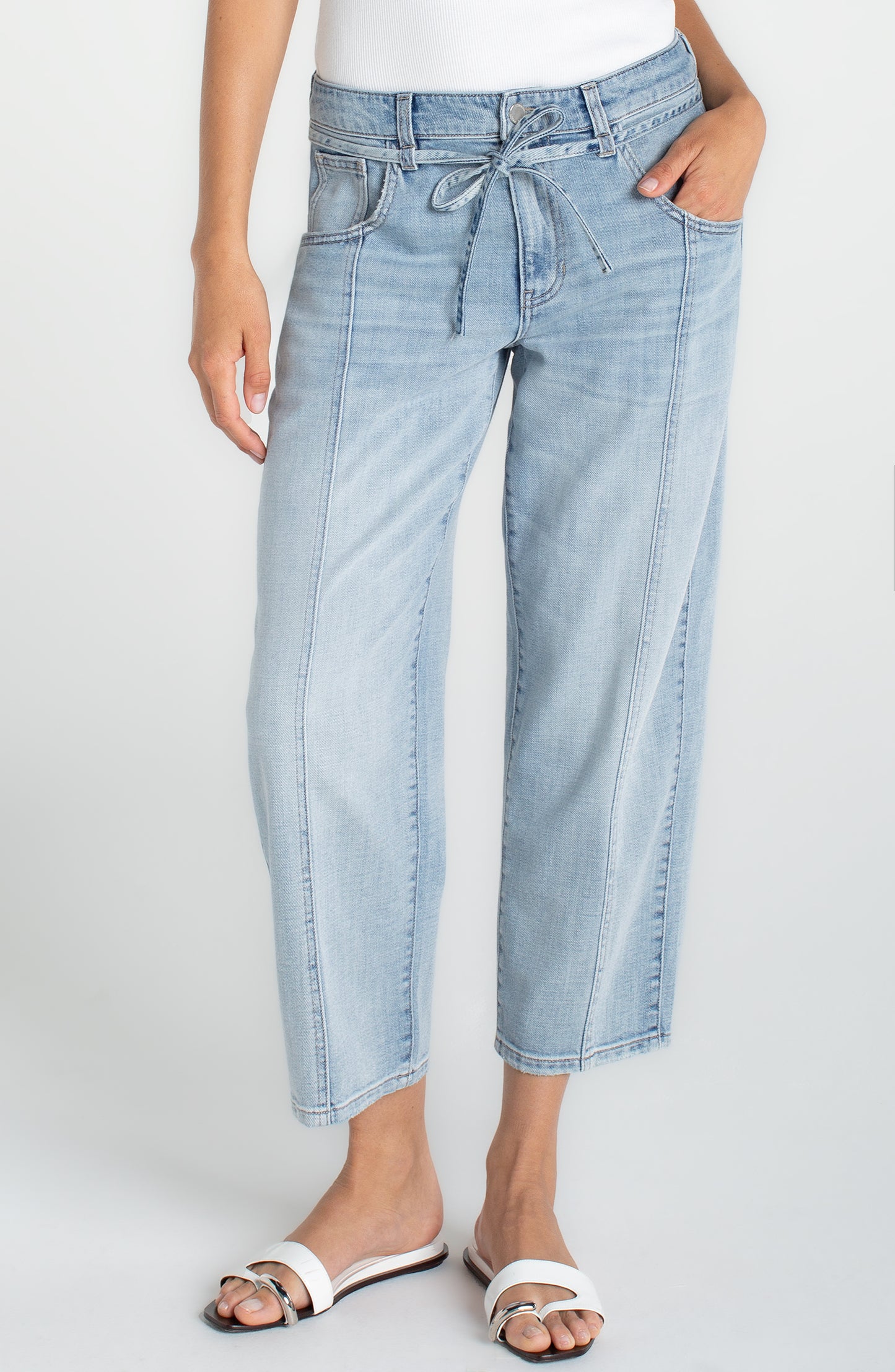 Liverpool beach comber w/ self belt 26' inseam