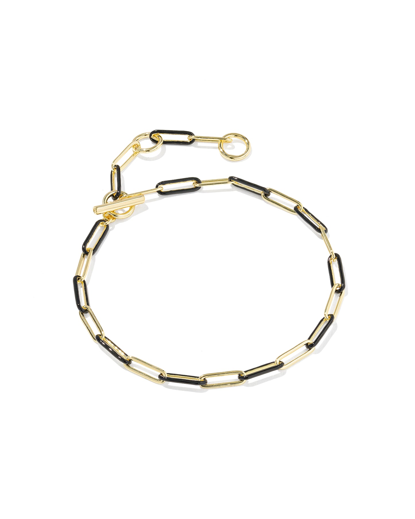 Kendra Scott COURTNEY GOLD ENAMEL LINK AND CHAIN BRACELET (Multiple Colors)