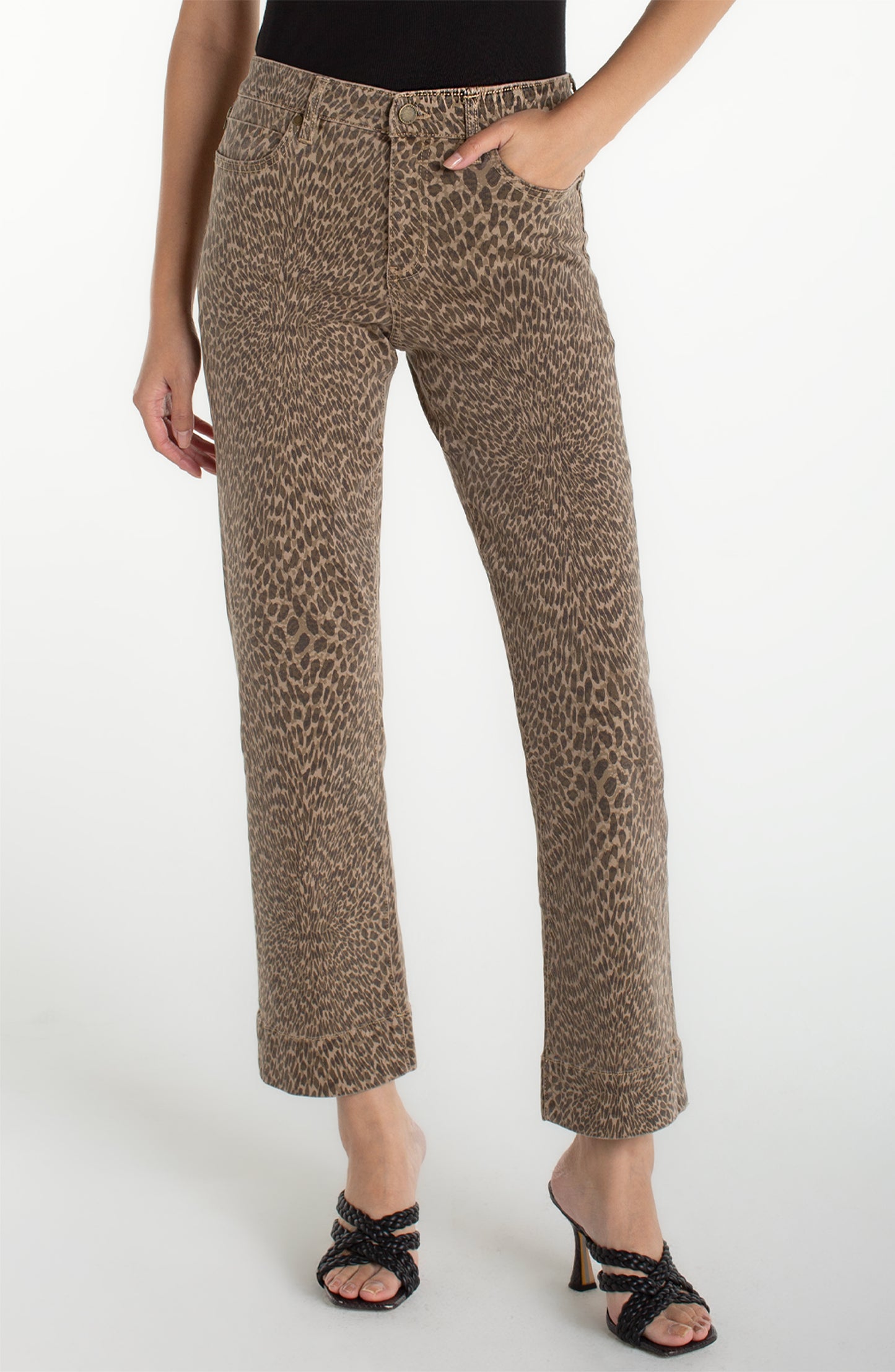 Liverpool Abstract Animal kennedy straight w/wide hem