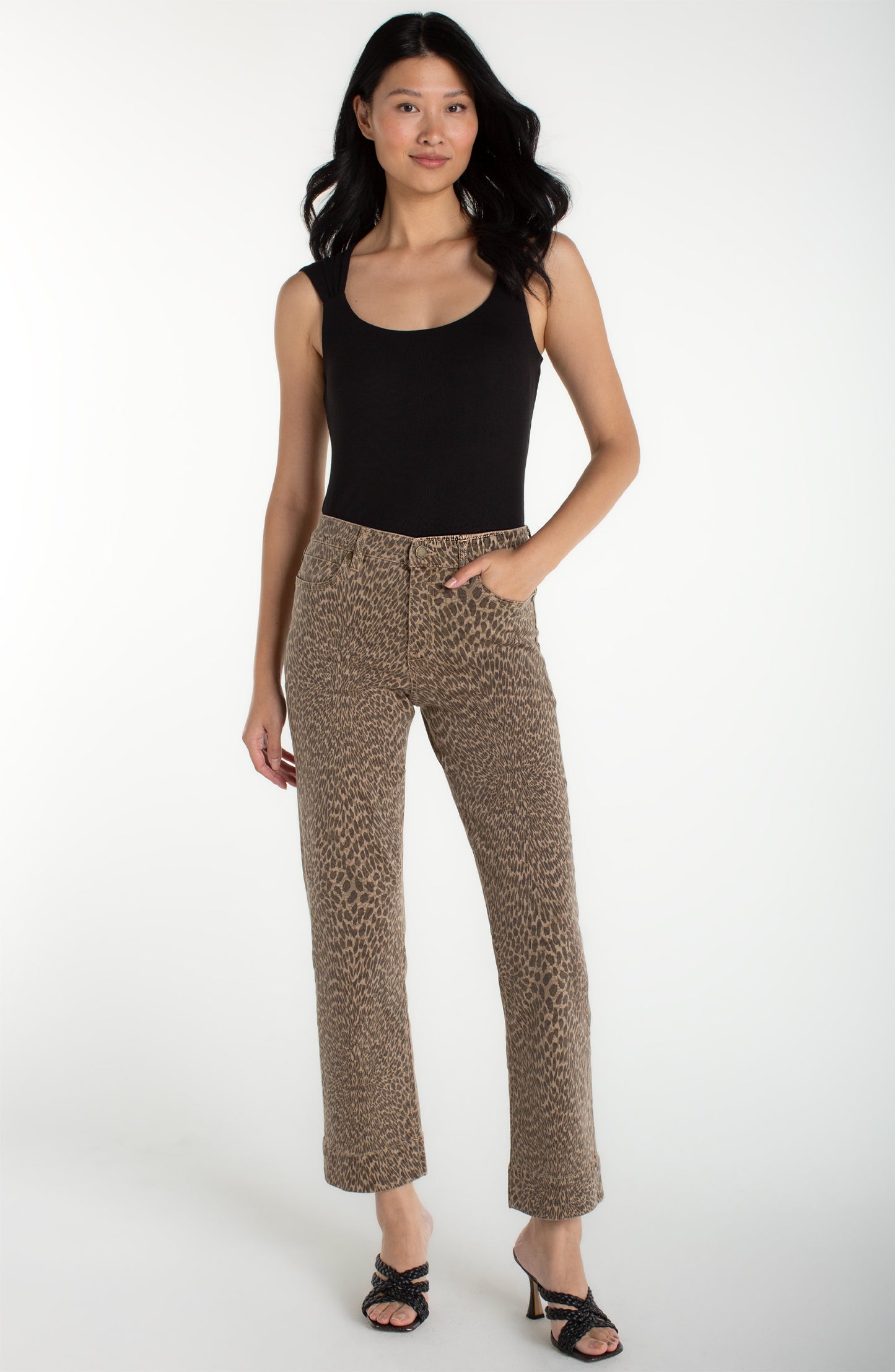 Liverpool Abstract Animal kennedy straight w/wide hem