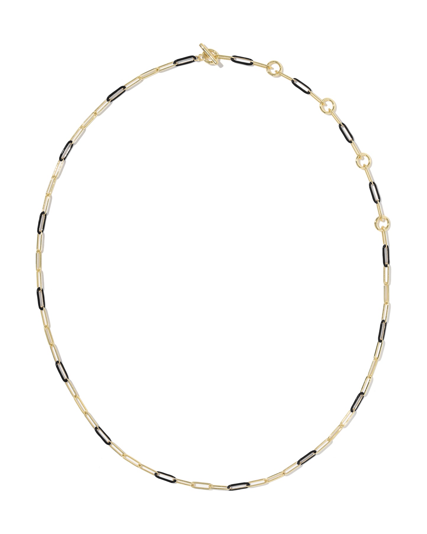 KENDRA SCOTT COURTNEYGOLD ENAMEL LINK AND CHAIN NECKLACE