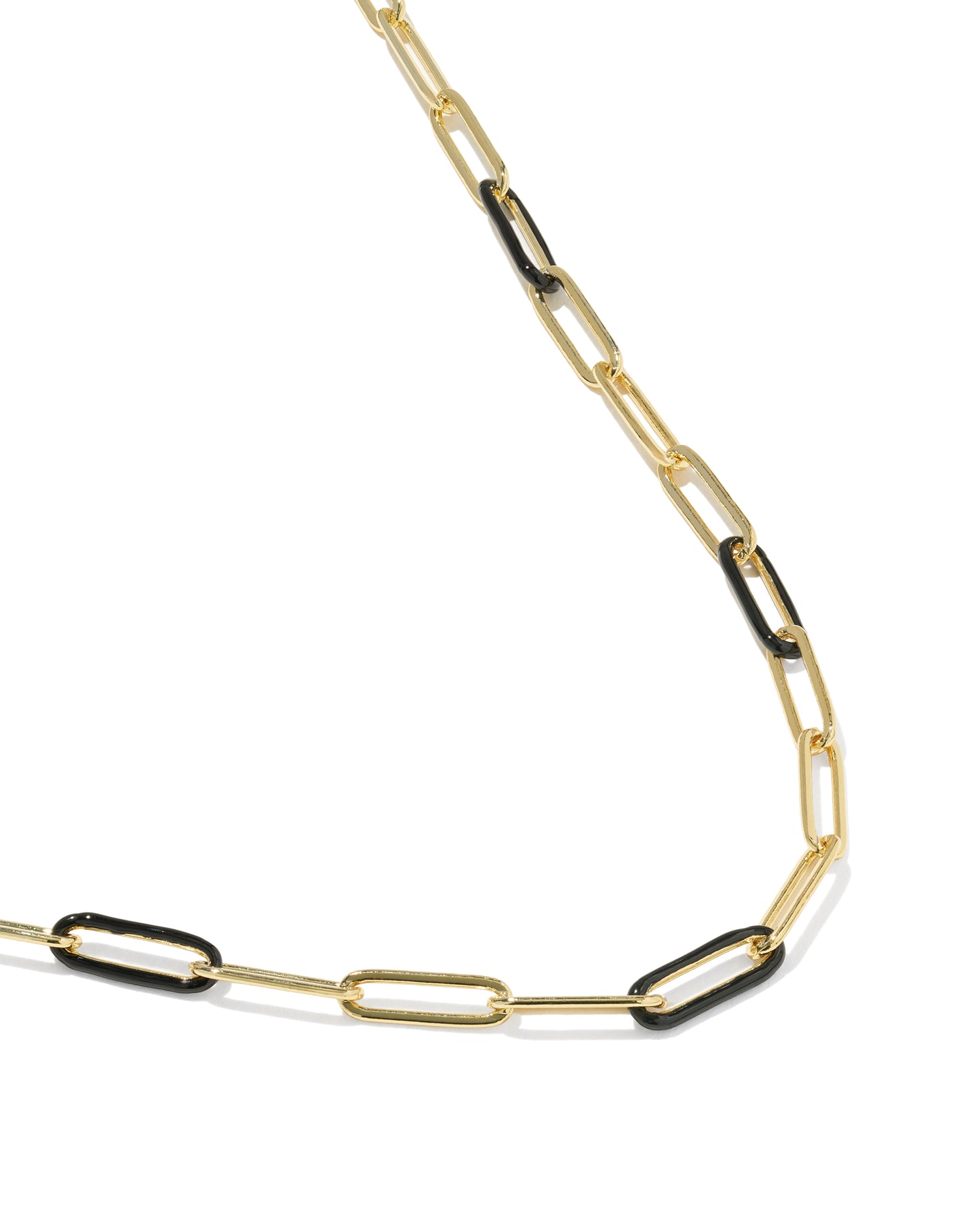 KENDRA SCOTT COURTNEYGOLD ENAMEL LINK AND CHAIN NECKLACE