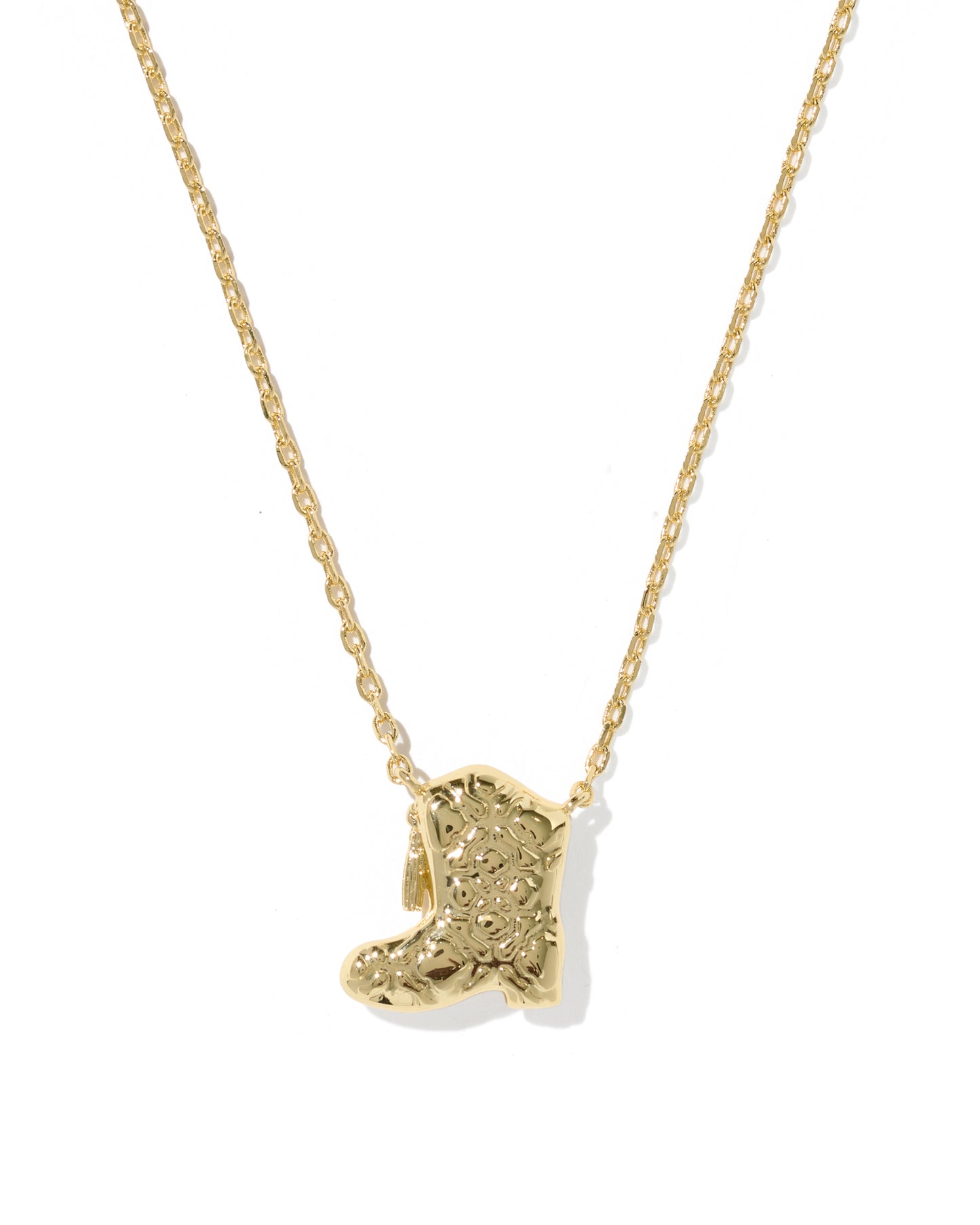 KENDRA SCOTT DRILL TEAM BOOT SHORT PENDANT NECKLACE GOLD or SILVER