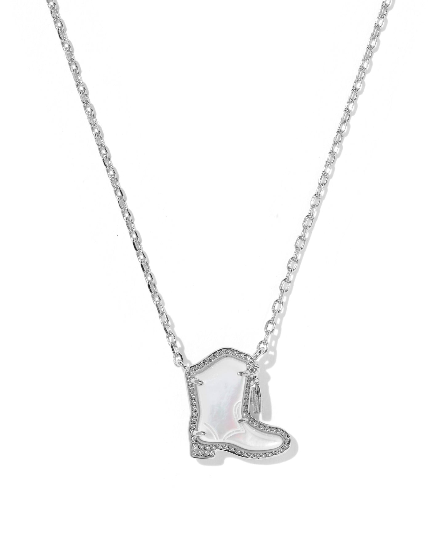 KENDRA SCOTT DRILL TEAM BOOT SHORT PENDANT NECKLACE GOLD or SILVER