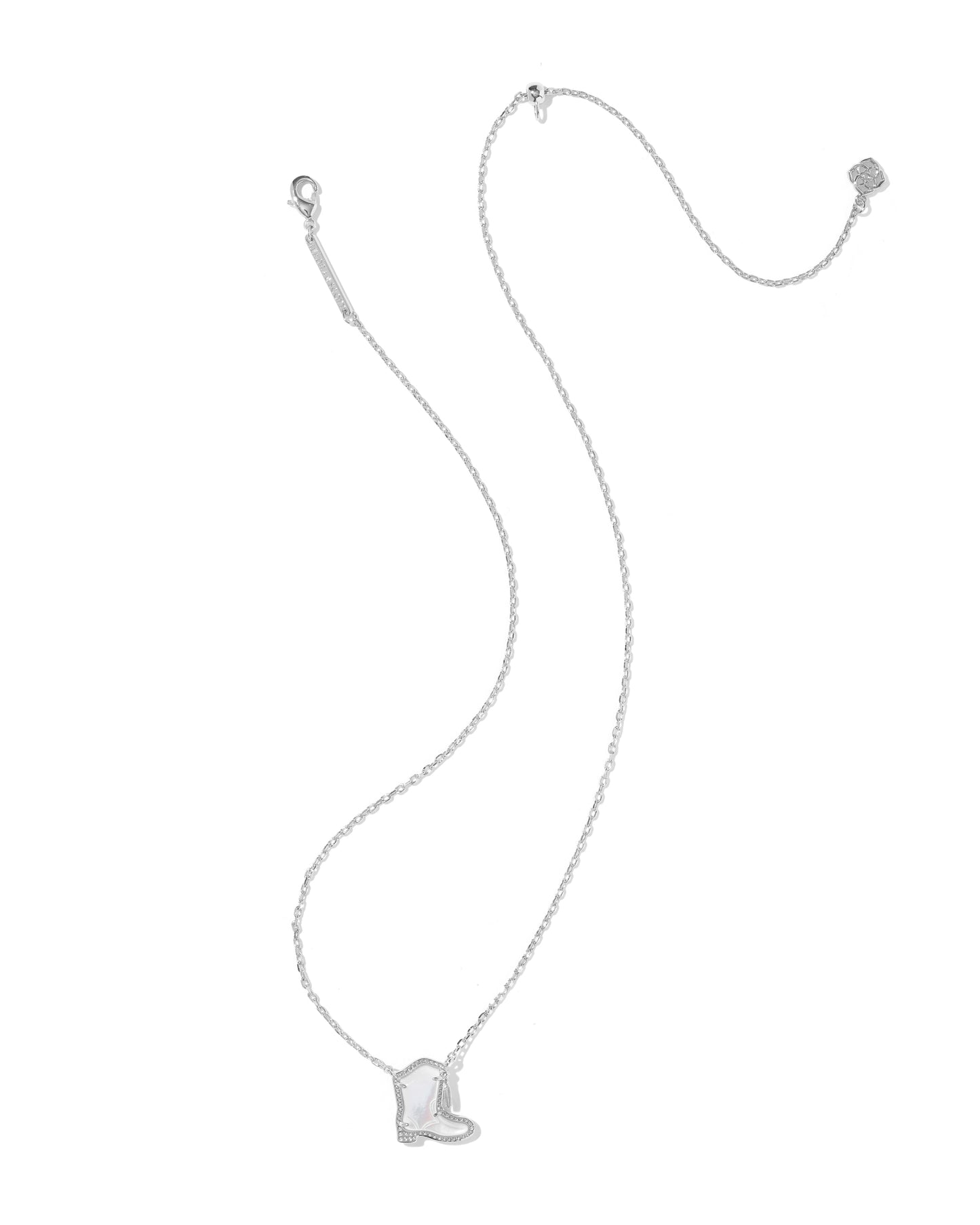KENDRA SCOTT DRILL TEAM BOOT SHORT PENDANT NECKLACE GOLD or SILVER