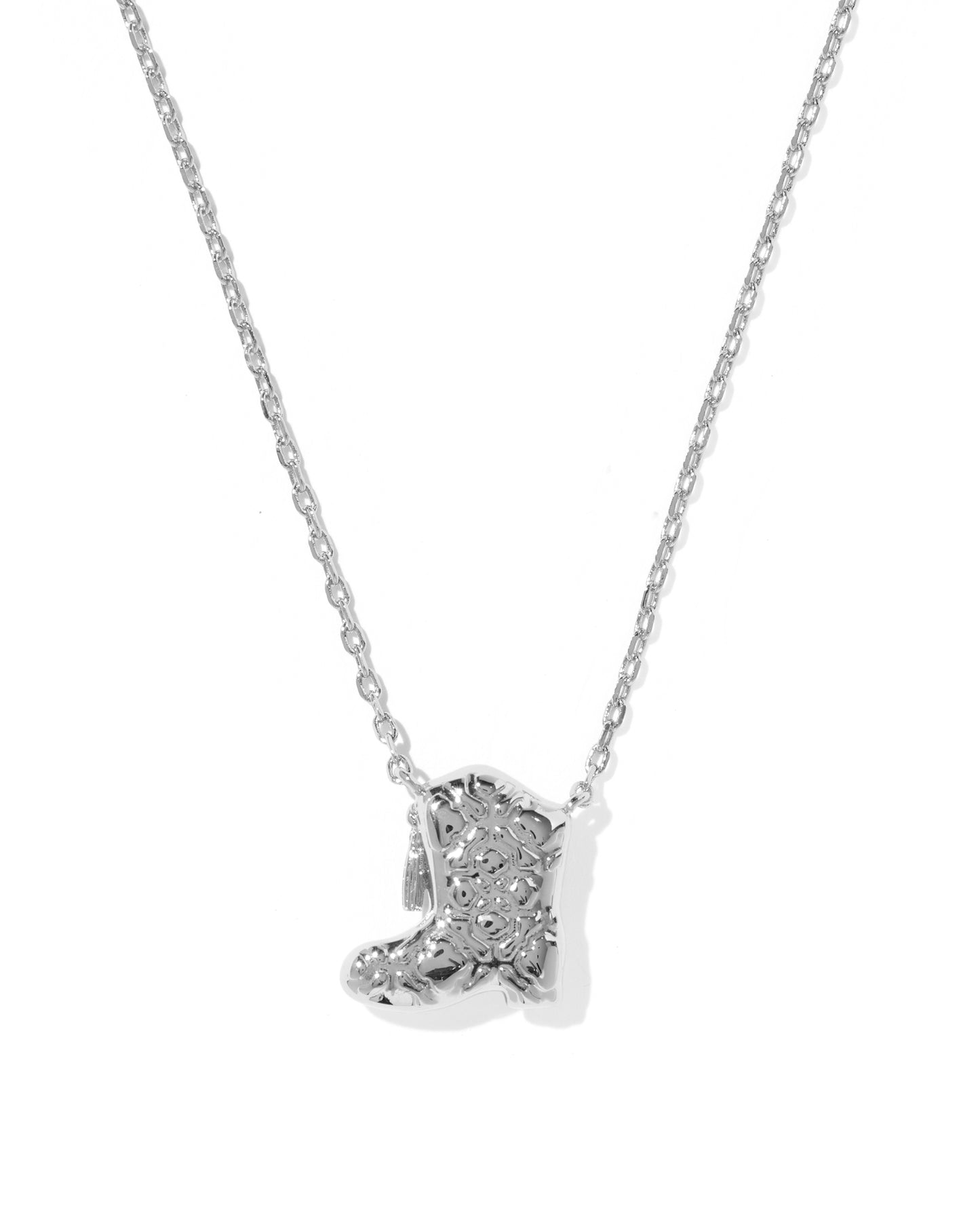 KENDRA SCOTT DRILL TEAM BOOT SHORT PENDANT NECKLACE GOLD or SILVER