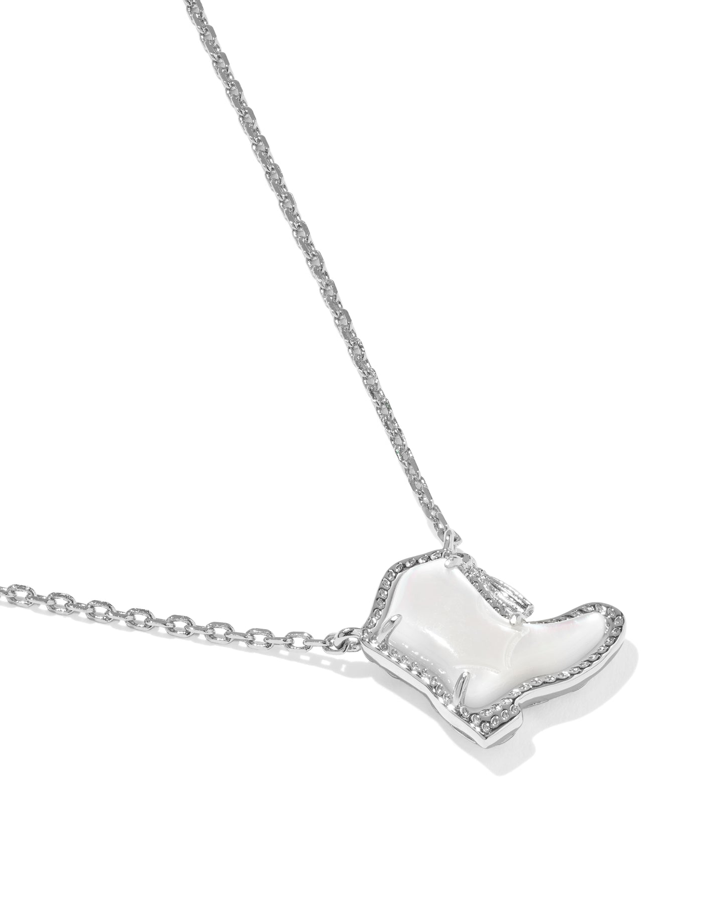 KENDRA SCOTT DRILL TEAM BOOT SHORT PENDANT NECKLACE GOLD or SILVER