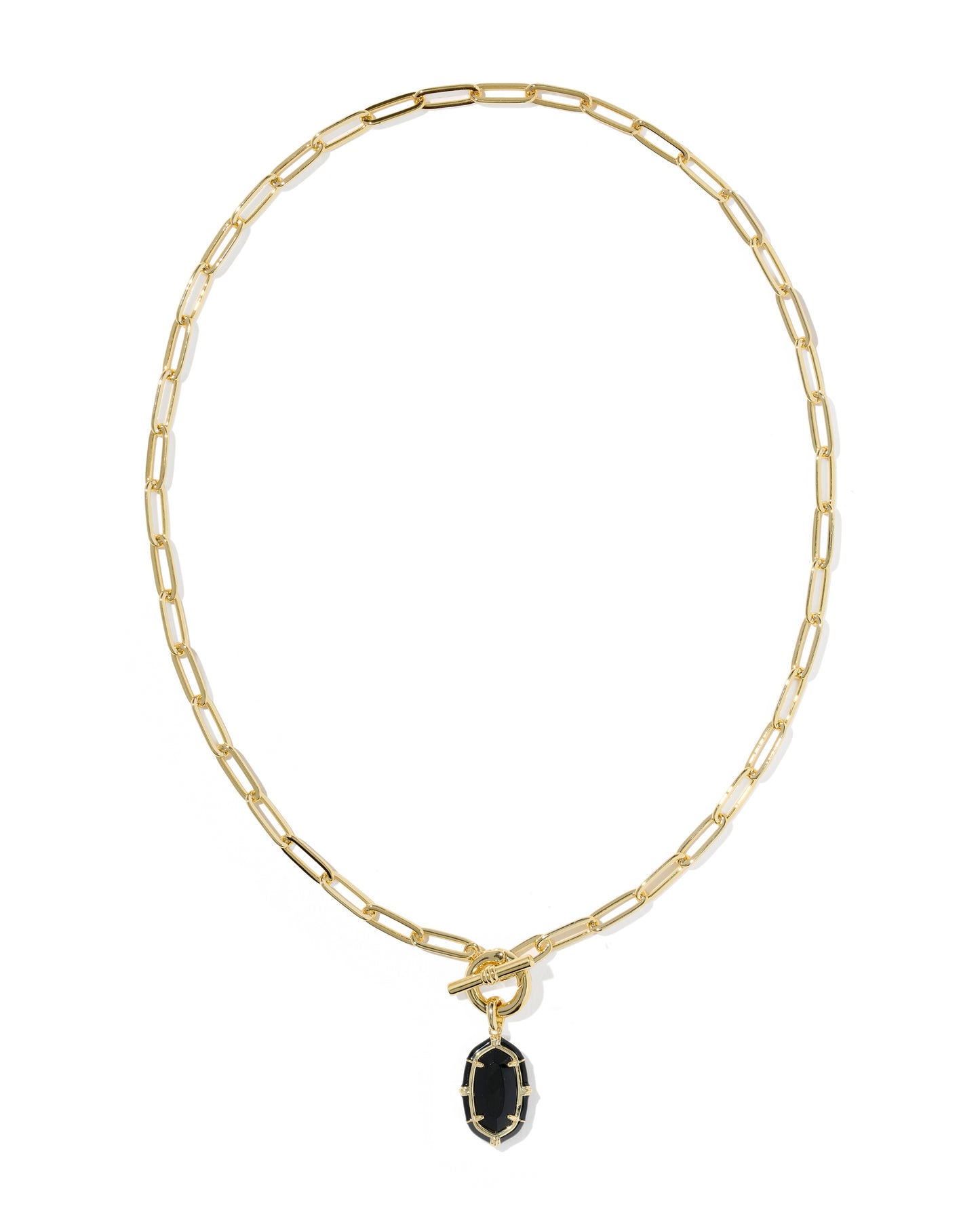 KENDRA SCOTT ELISA GOLD ENAMEL LINK AND CHAIN NECKLACE
