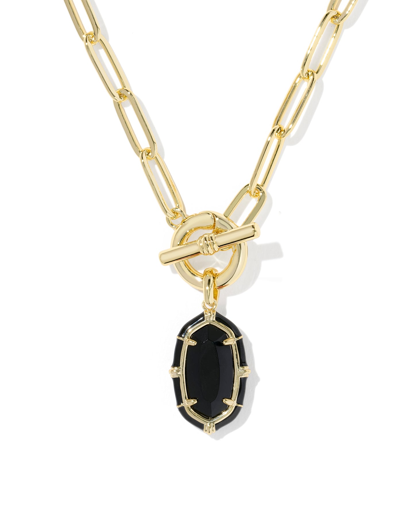 KENDRA SCOTT ELISA GOLD ENAMEL LINK AND CHAIN NECKLACE