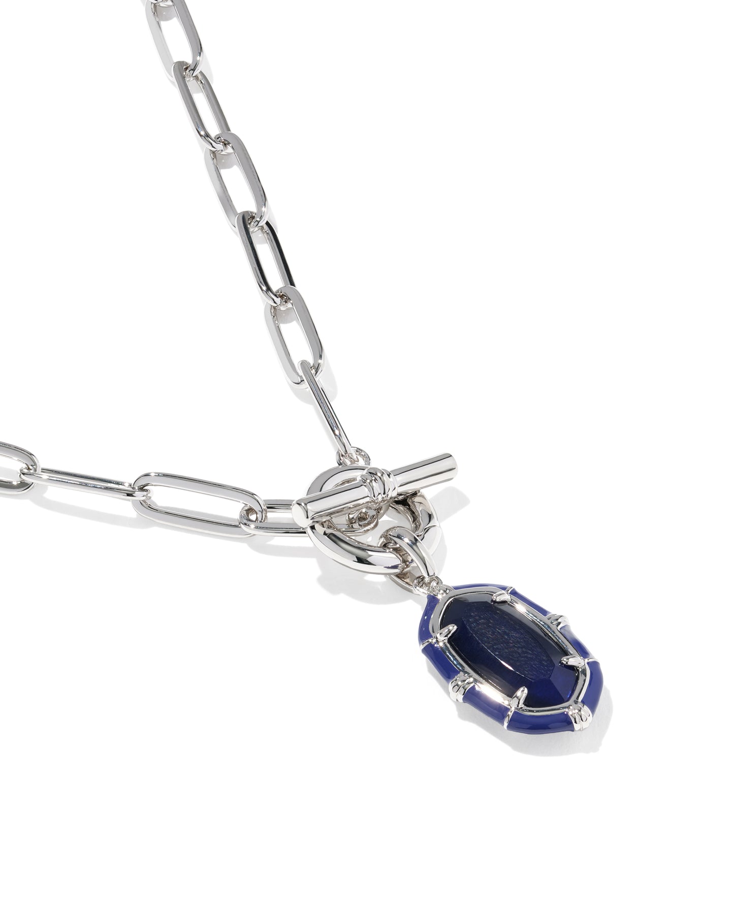 Kendra Scott ELISA ENAMELSILVER LINK AND CHAIN NECKLACE