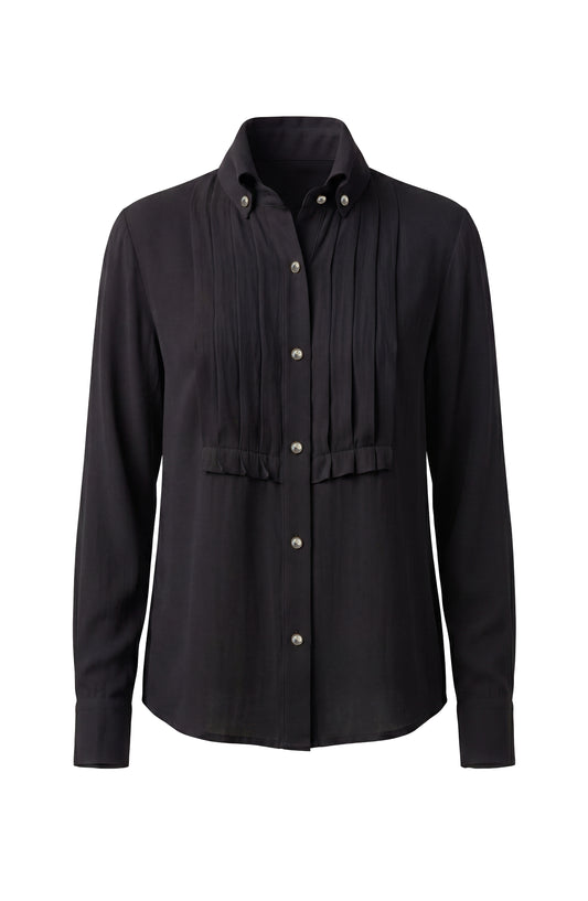 Liverpool Long Sleeve Tuxedo Woven Top