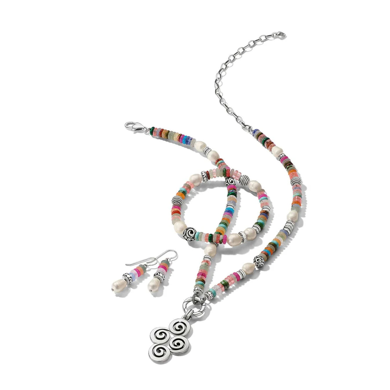 Brighton Vertigo Hues Token Charm Necklace