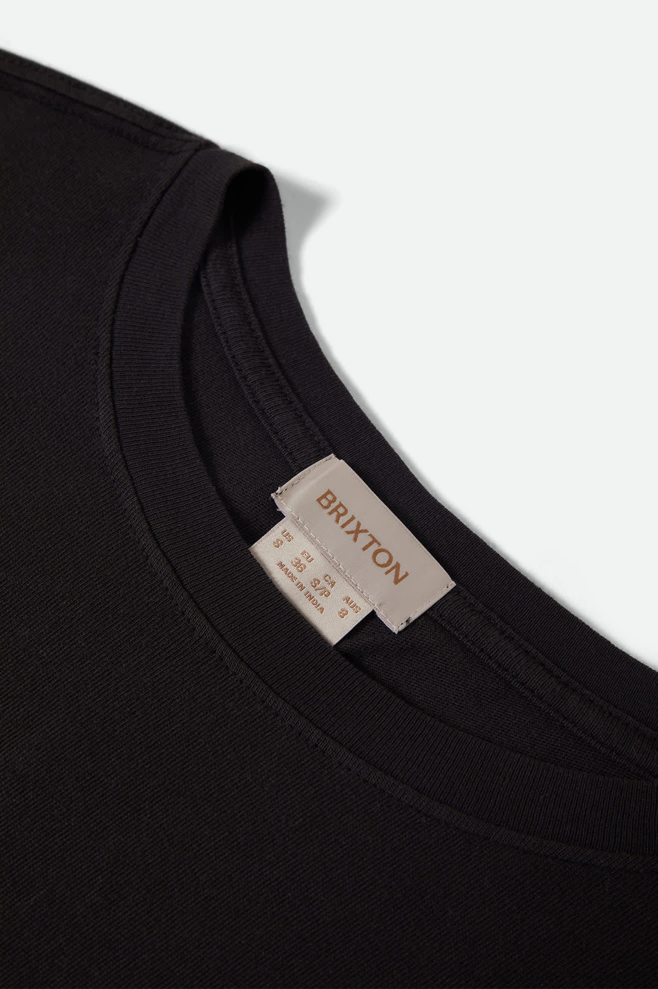 Brixton Black CAREFREE ORGANIC GARMENT DYE CINCH T-SHIRT