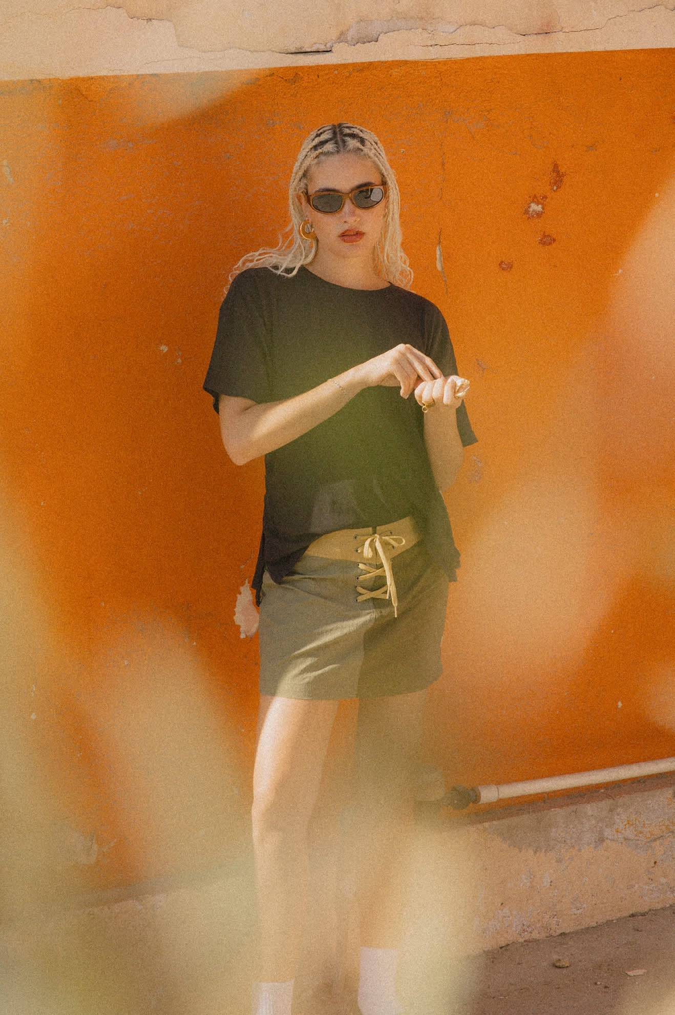 Brixton Black CAREFREE ORGANIC GARMENT DYE CINCH T-SHIRT