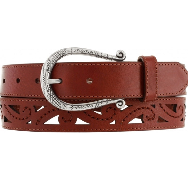 Brighton Genoa Scrolled Cut Belt