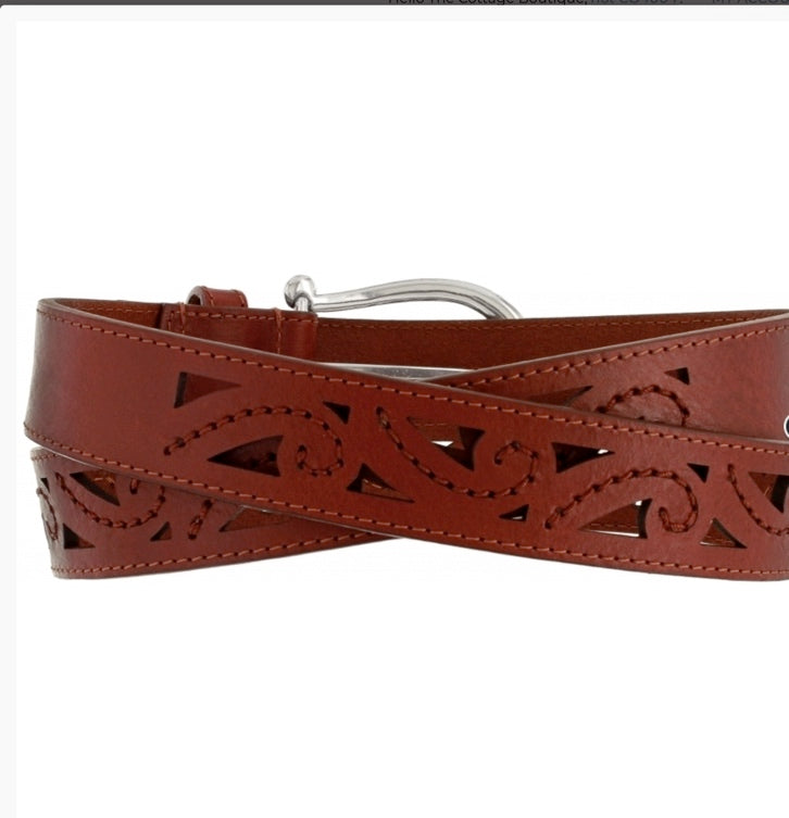 Brighton Genoa Scrolled Cut Belt