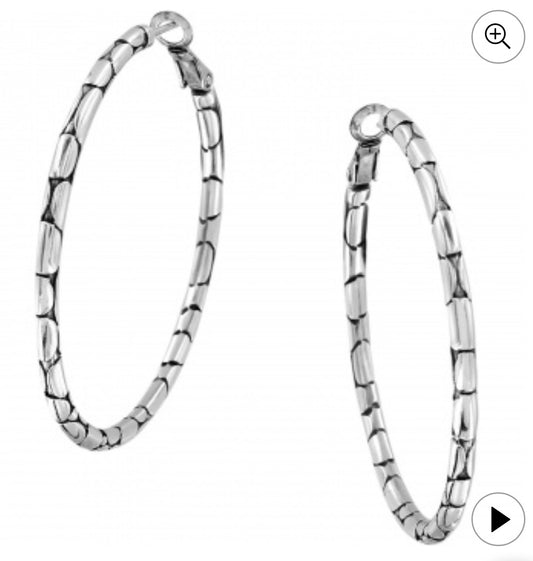 Pebble Large Hoop Earrings