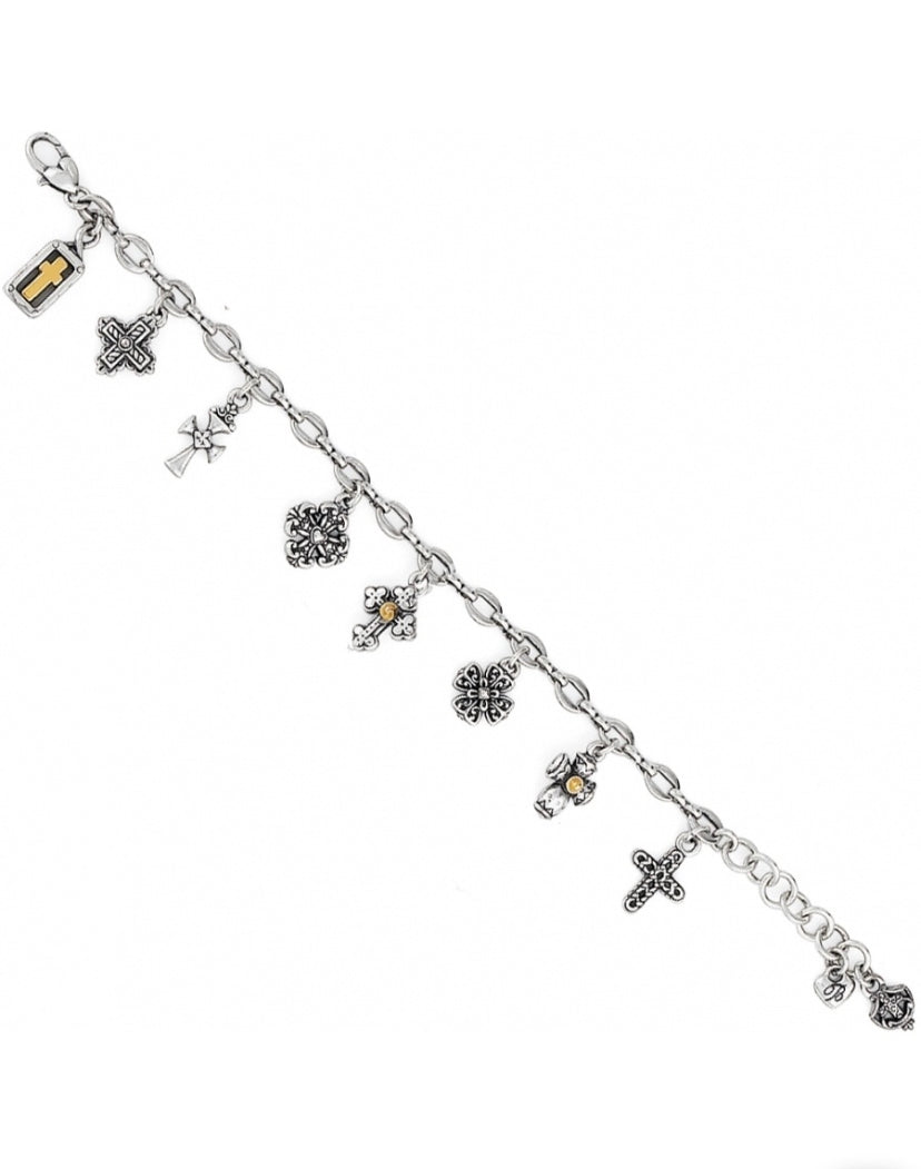 Brighton Eternity Cross Charm Bracelet