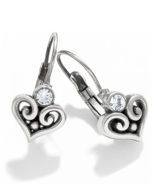 Alcazar Heart Leverback Earrings