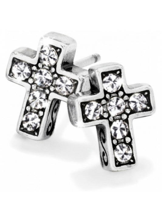 Starry Night Cross Mini Post Earrings