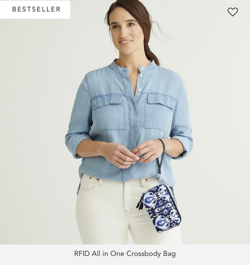 Vera Bradley- RFID All in One Crossbody